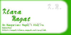 klara magat business card